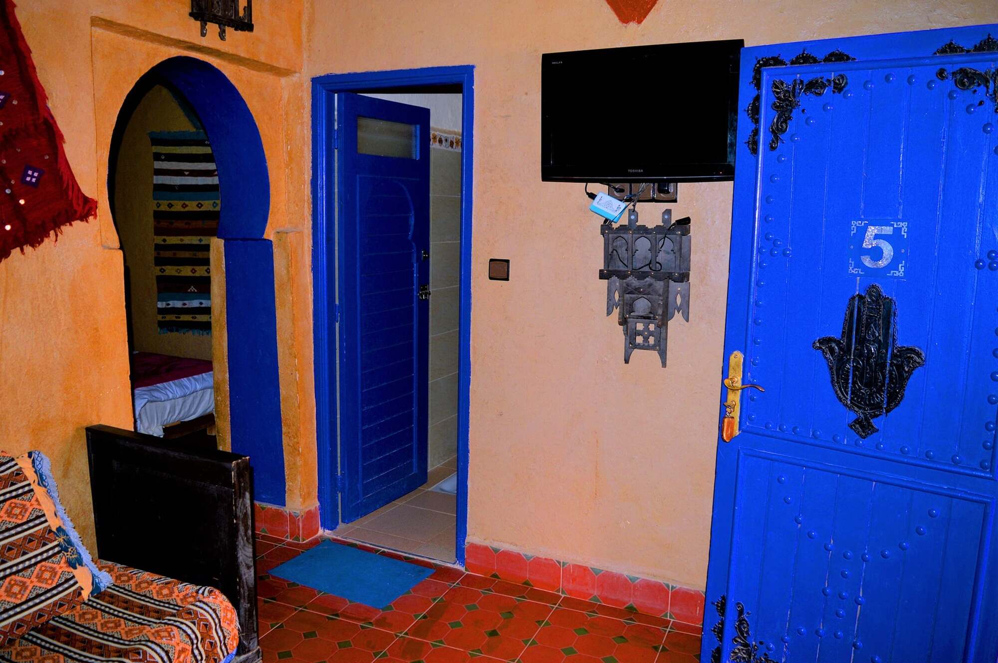 rooms at hotel in merzouga